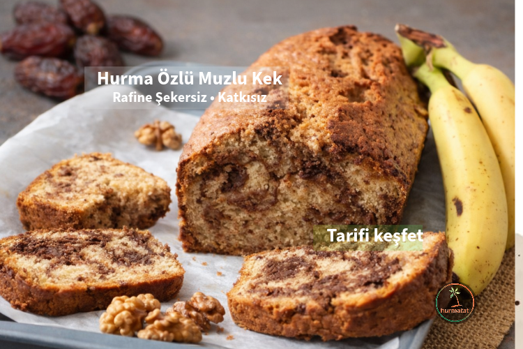 Hurma Özlü Muzlu Kek Tarifi
